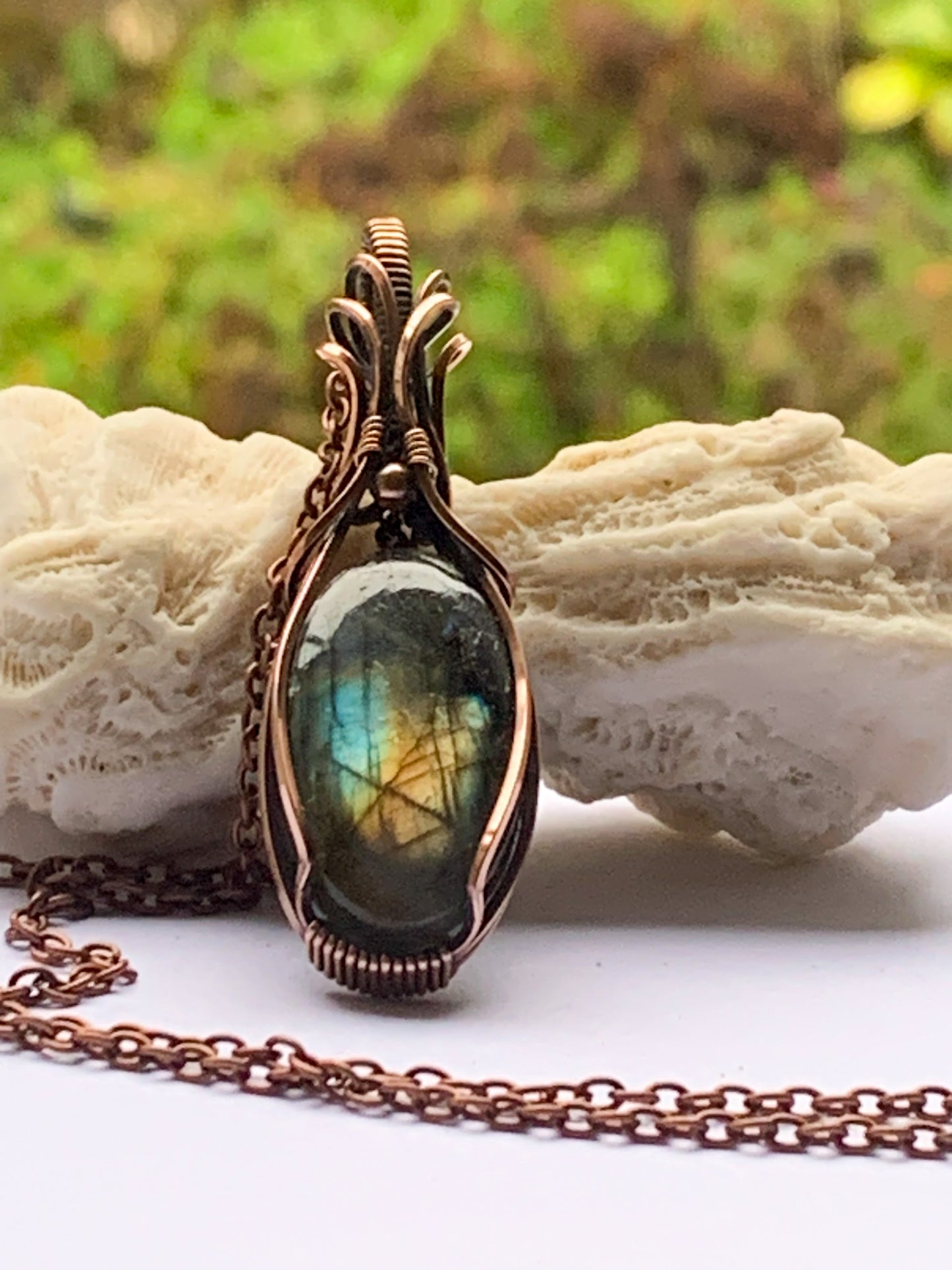 Labradorite necklace