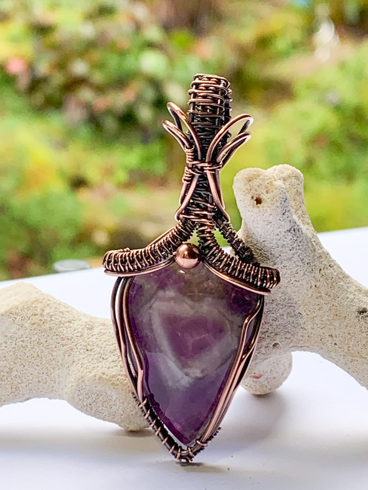 Trapiche Amethyst pendant