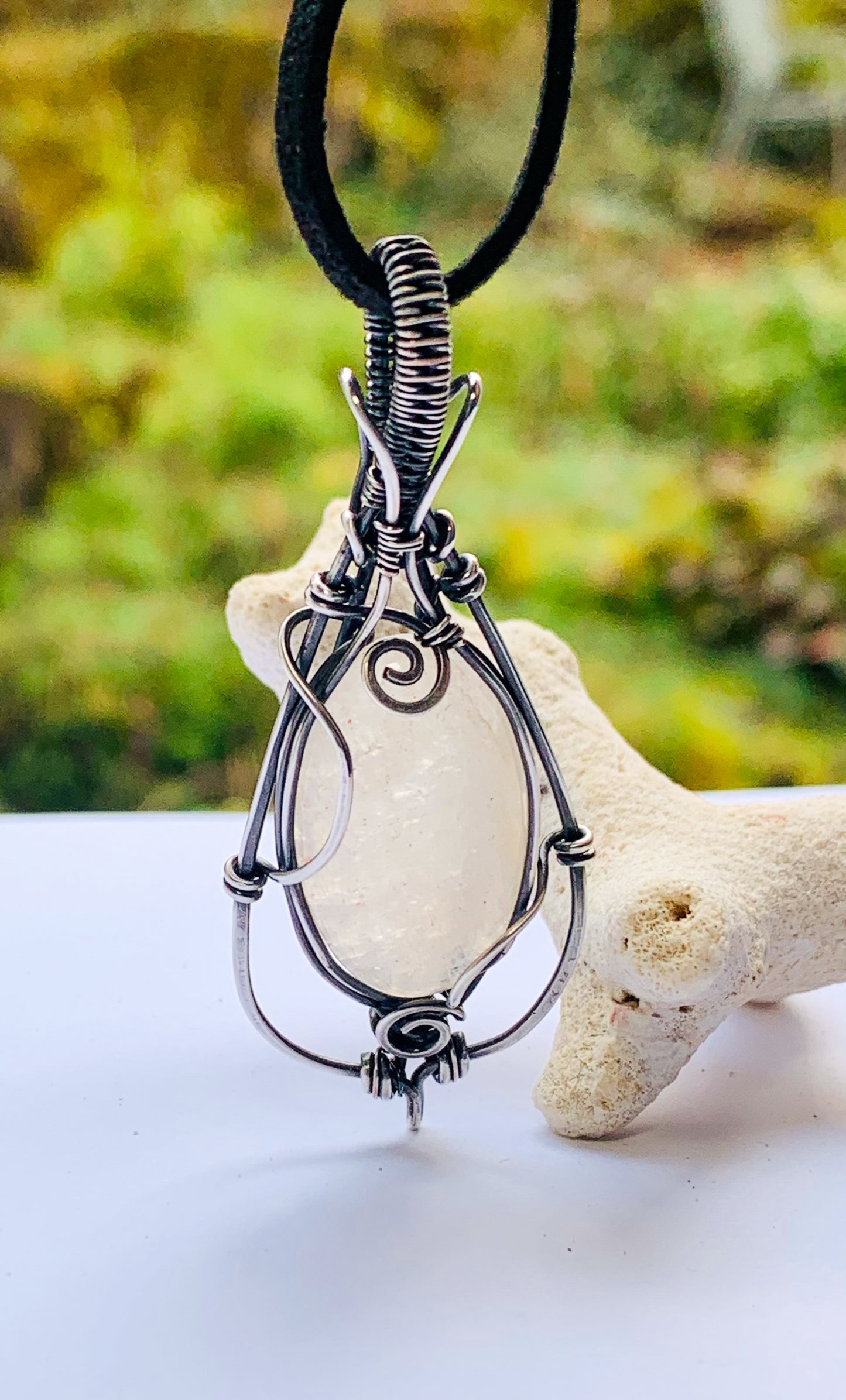 Belomorite Moonstone pendant
