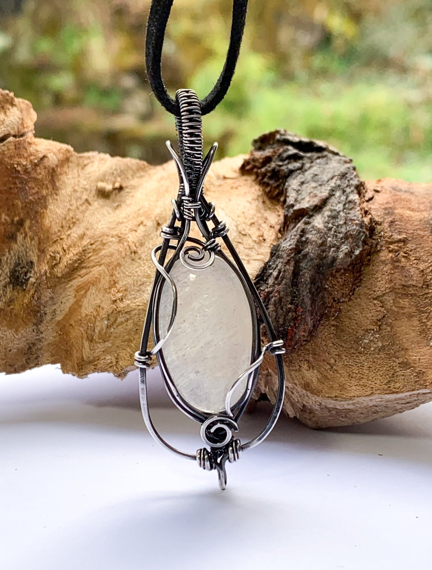 Belomorite Moonstone pendant