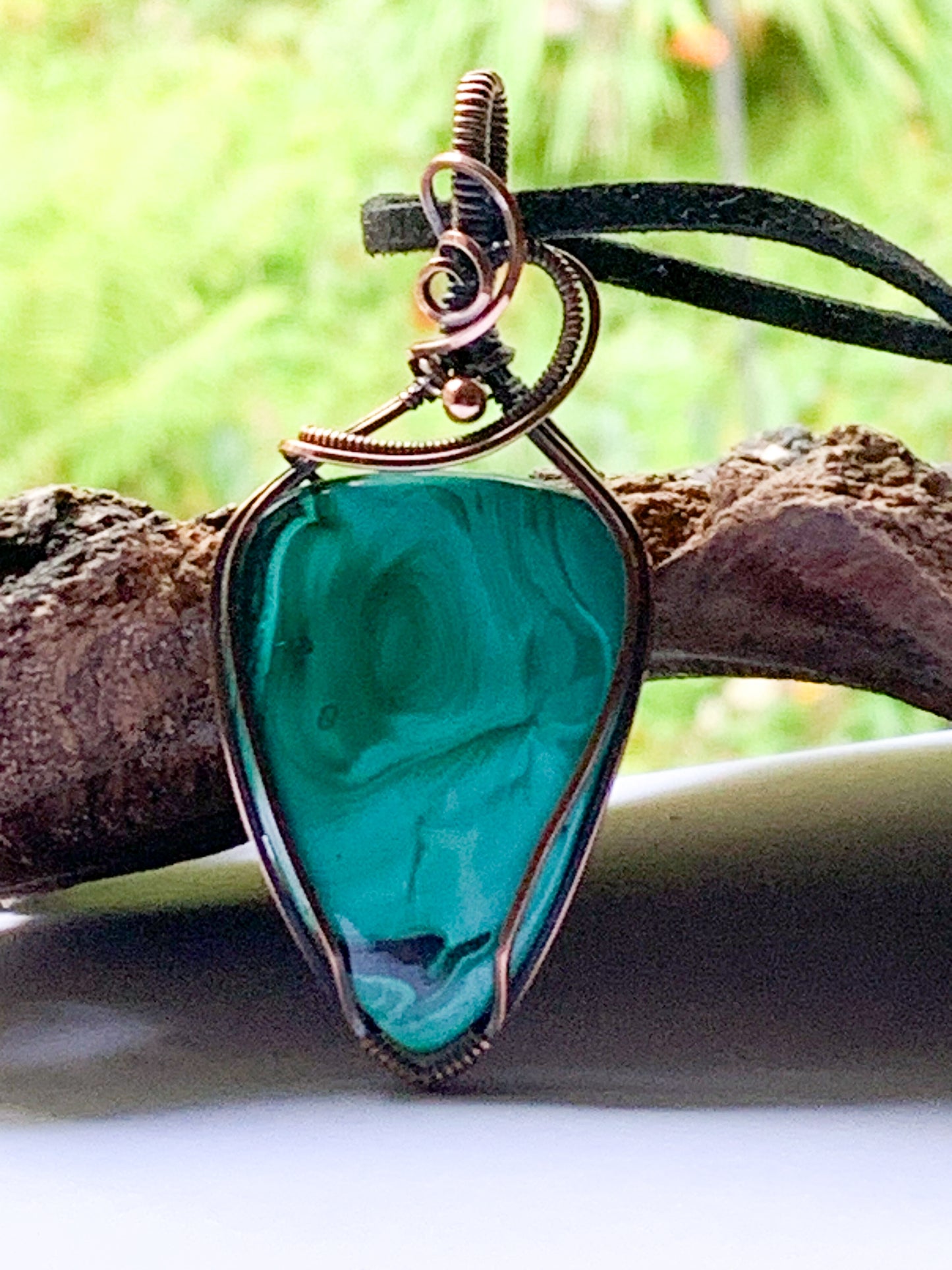Malachite pendant