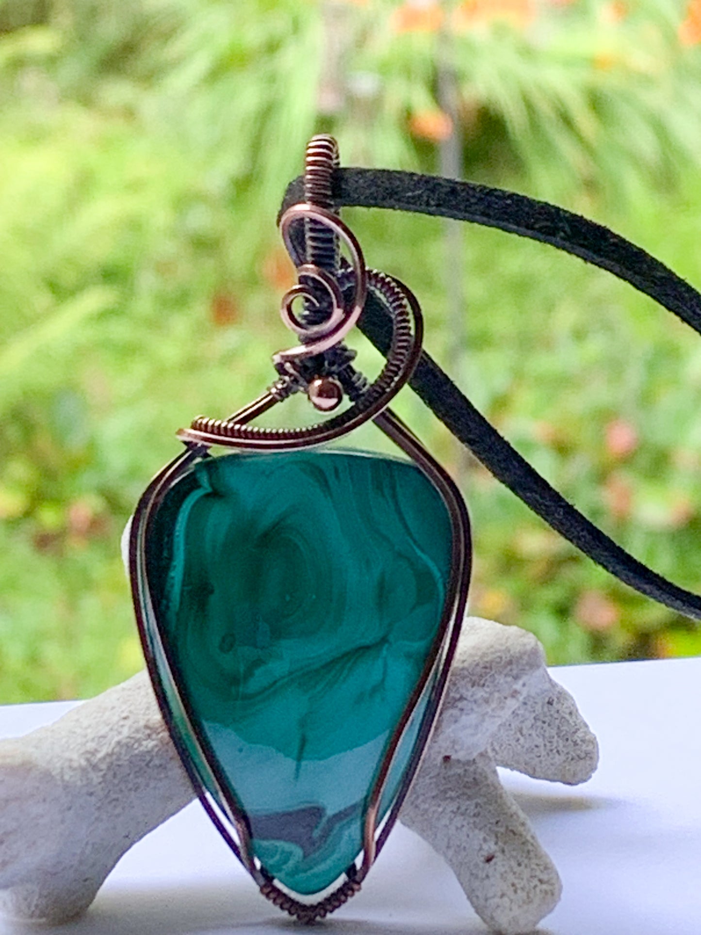 Malachite pendant