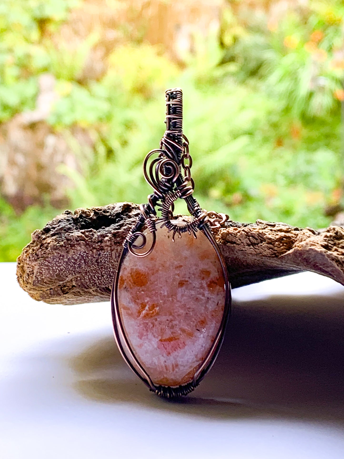 Sunstone necklace