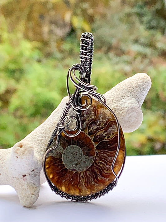 Ammonite pendant