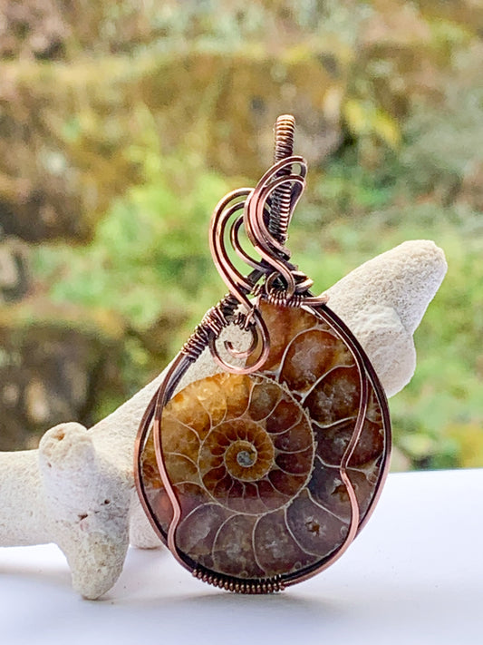Ammonite pendant