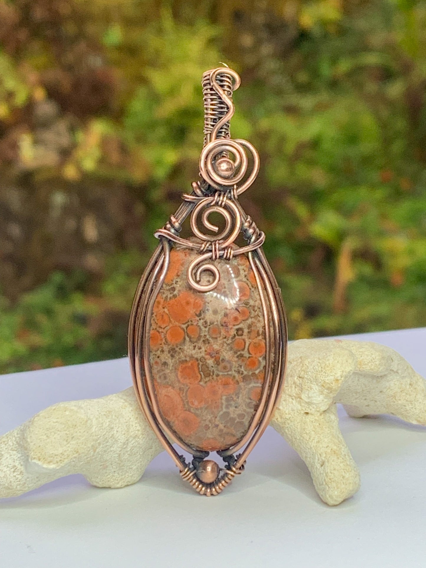 Poppy Jasper pendant