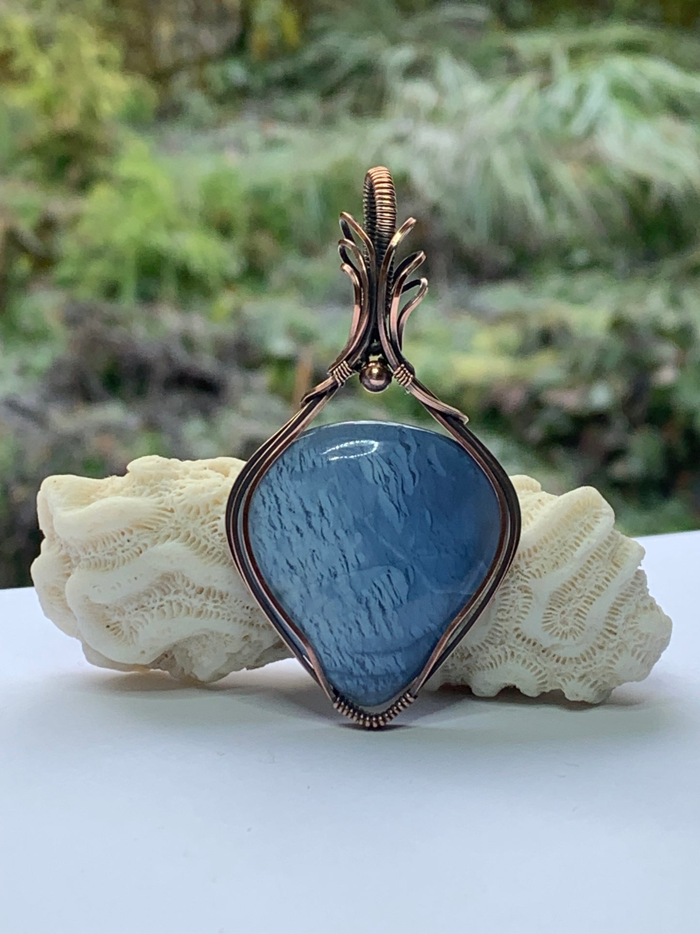 Owyee Blue Opal pendant