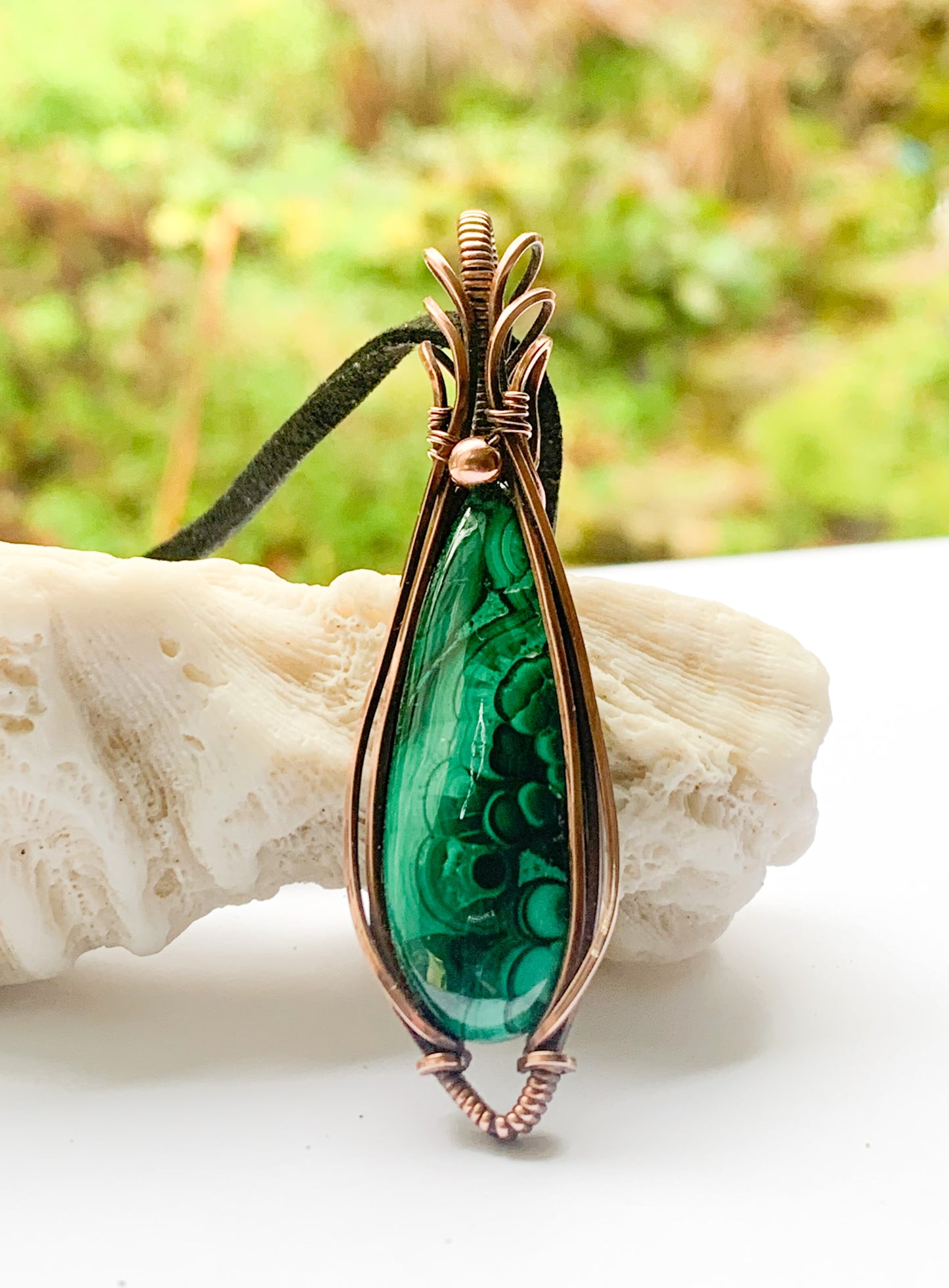 Malachite pendant