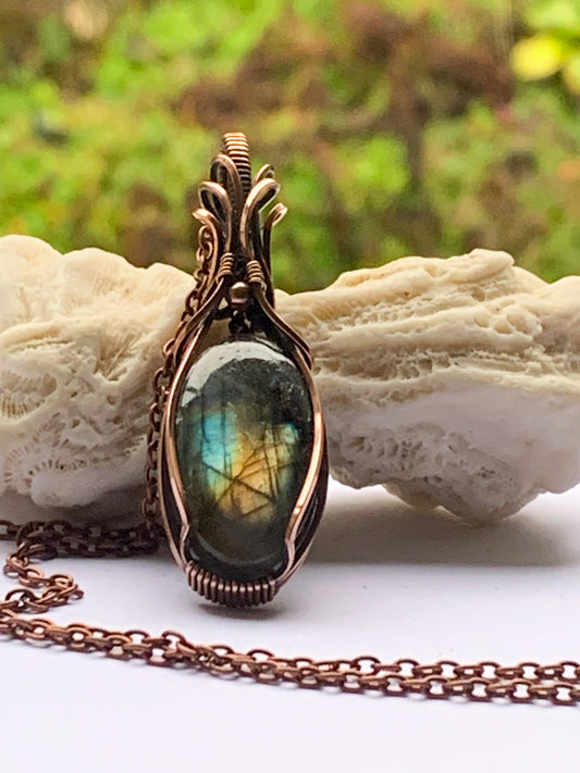 Labradorite necklace