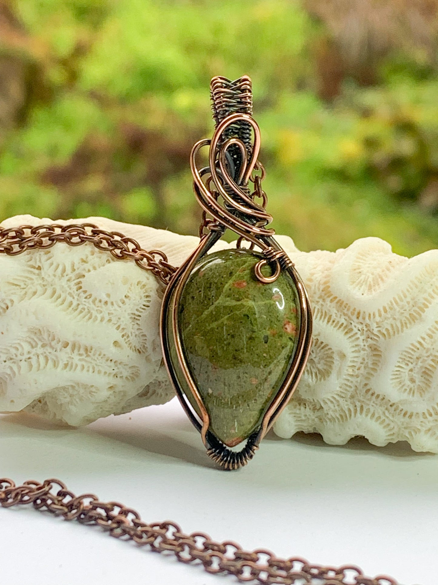 Unakite necklace