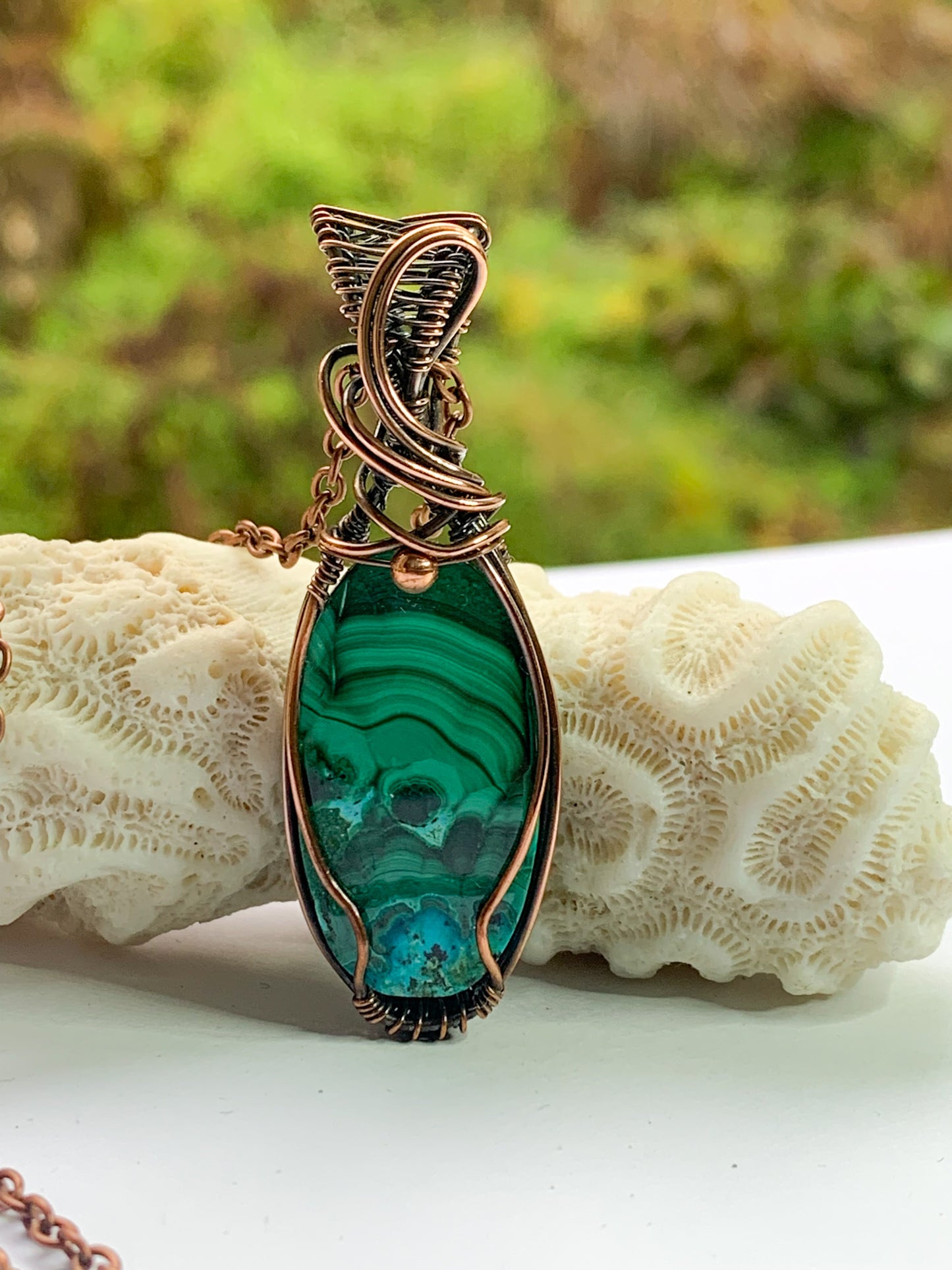Malachite necklace