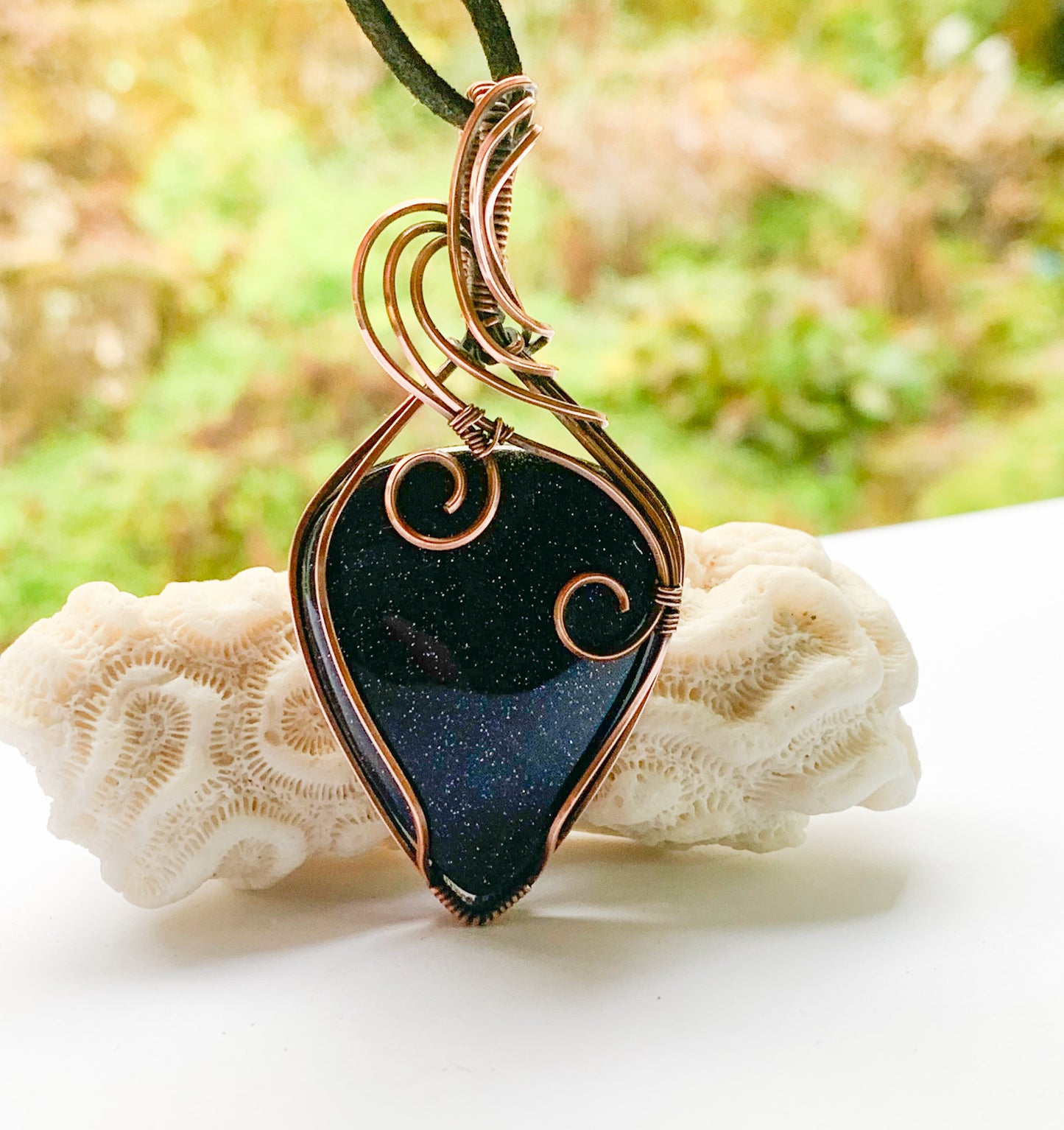 Blue Sandstone pendant