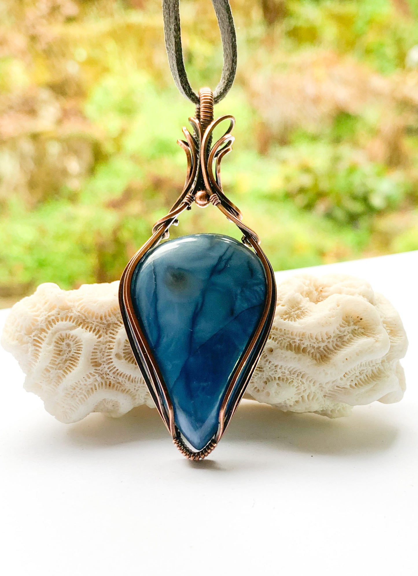 Owyhee Blue Opal pendant