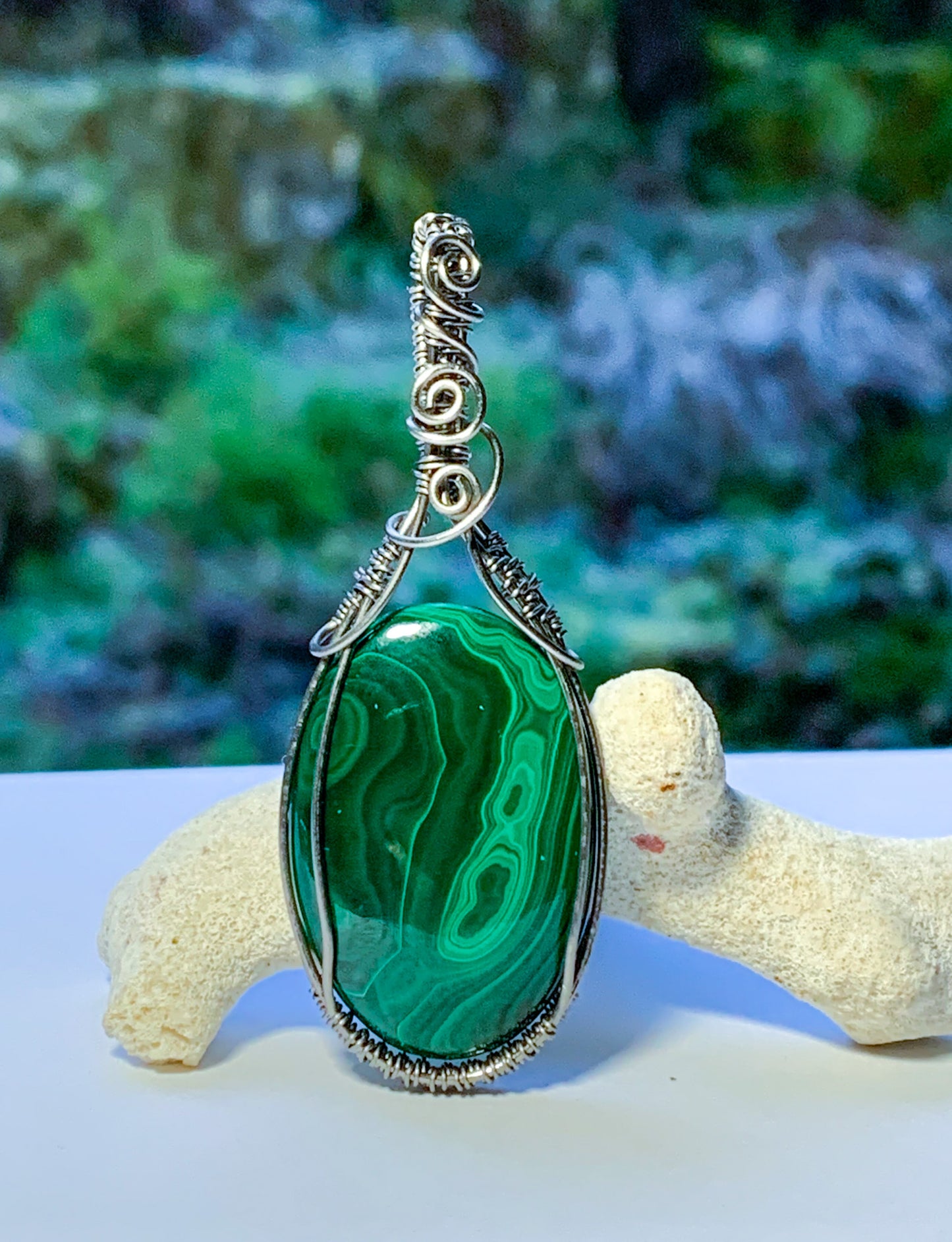 Malachite pendant
