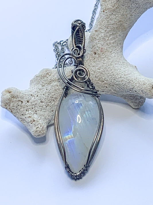 Rainbow Moonstone necklace