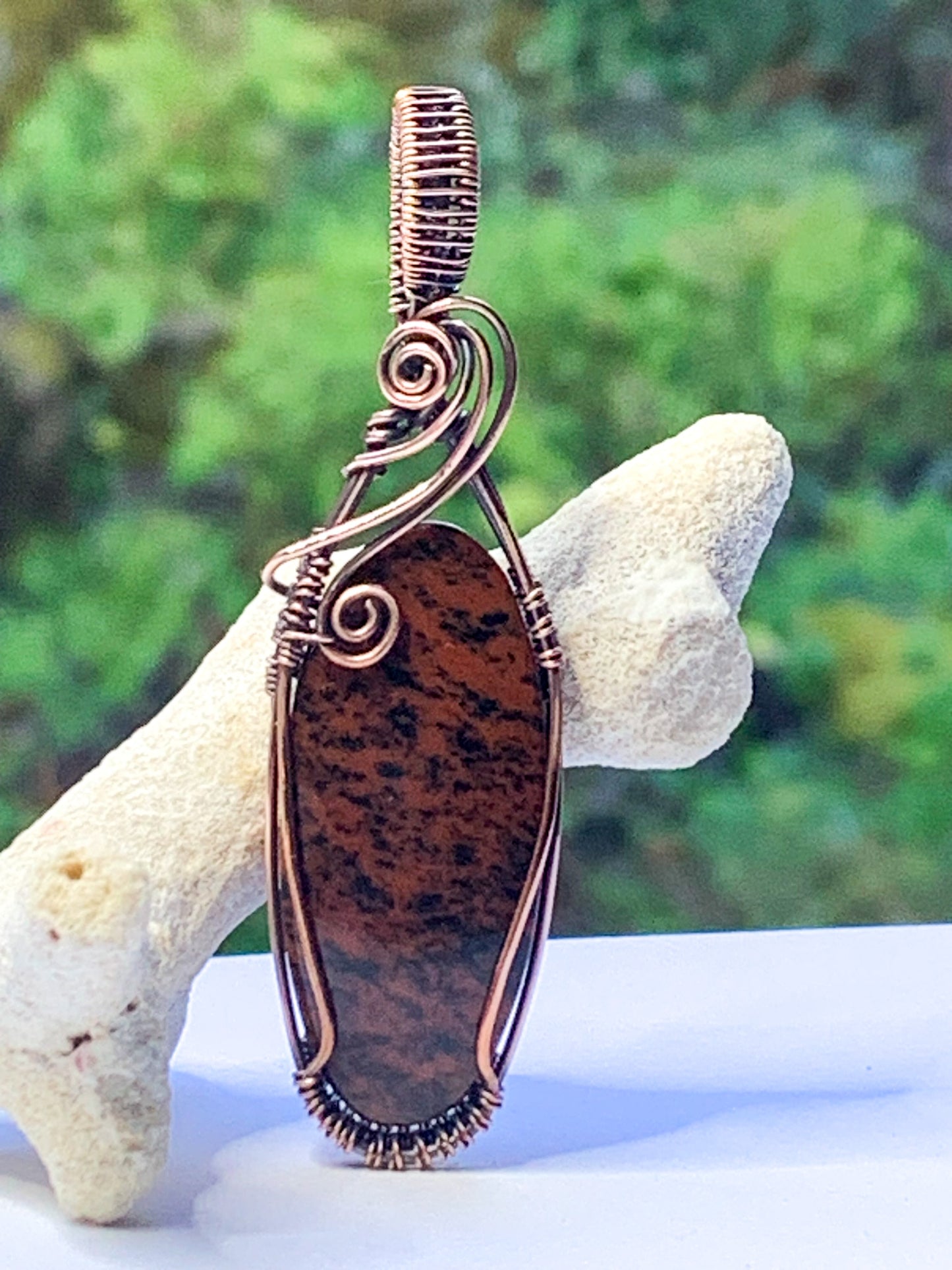 Mahogany Obsidian pendant
