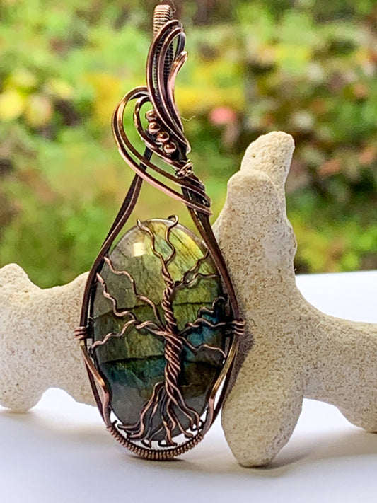 Labradorite Tree of Life pendant