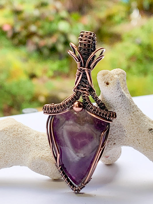 Trapiche Amethyst pendant