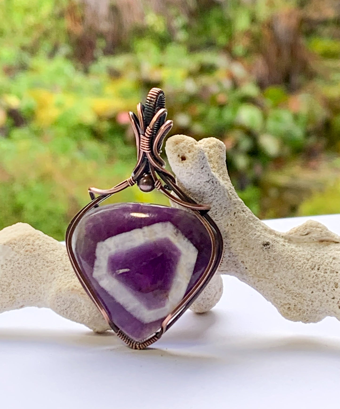Trapiche Amethyst pendant