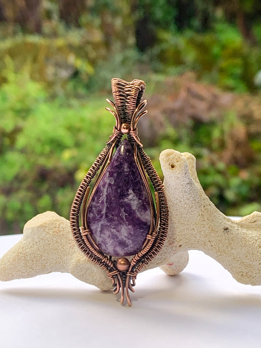 Lepidolite pendant
