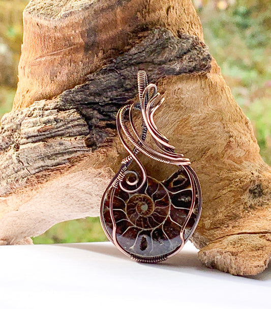 Ammonite pendant