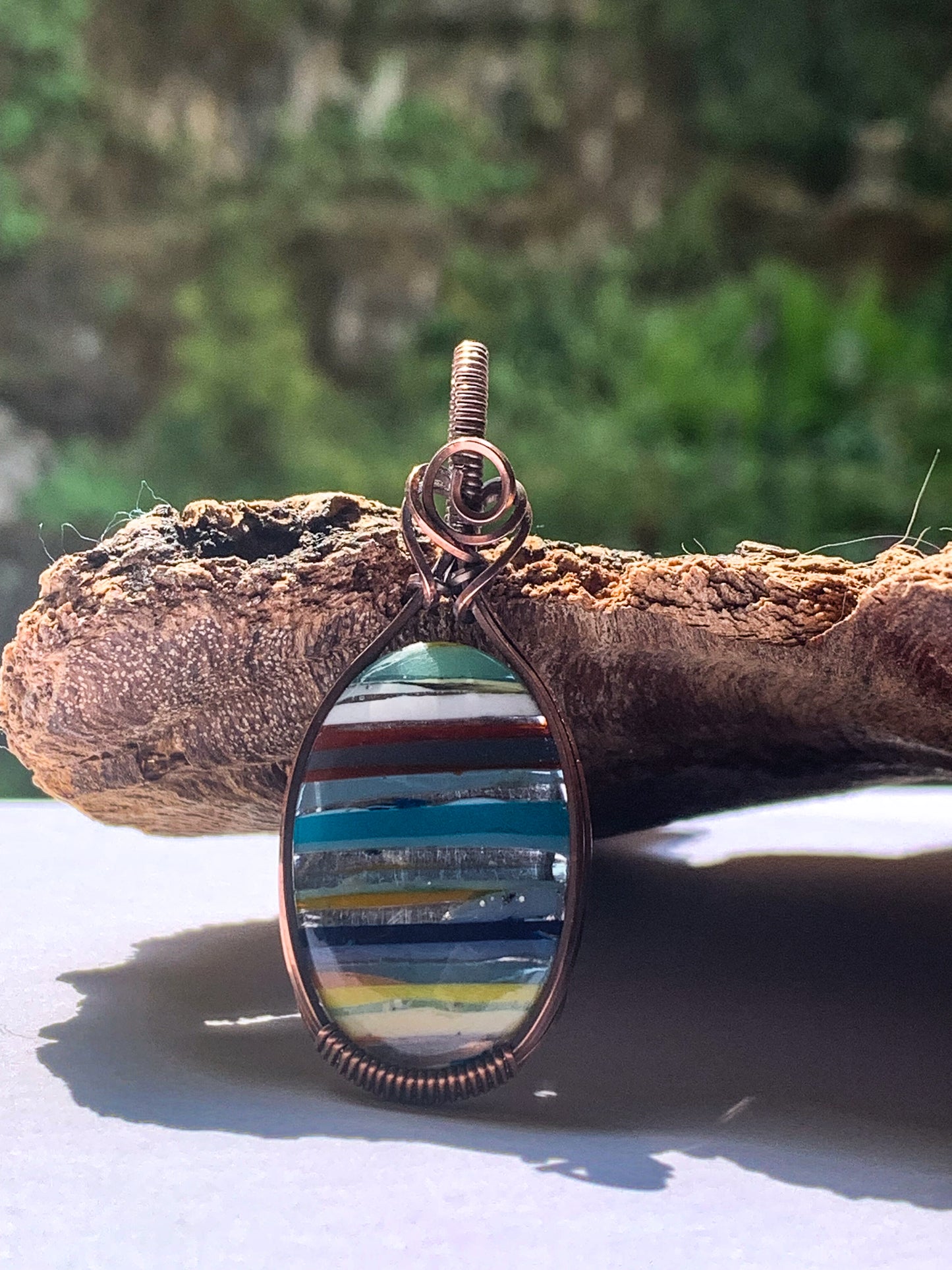 Surfite oval necklace