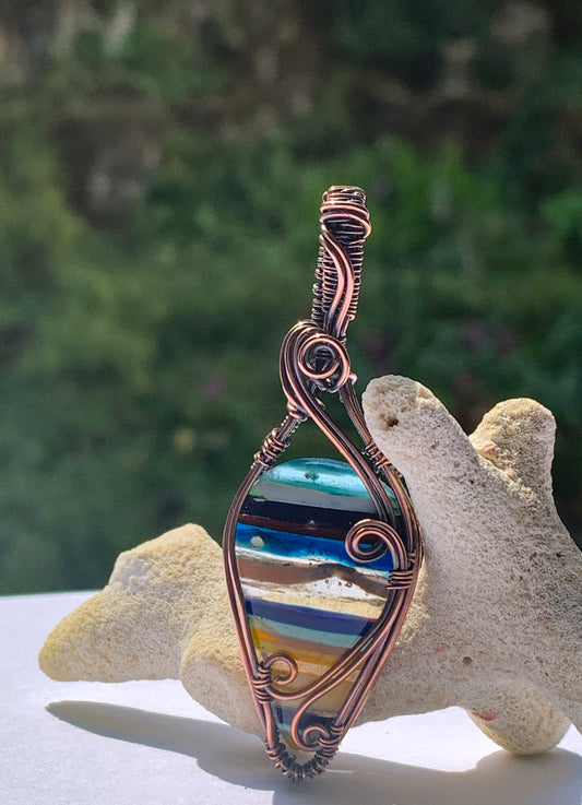 Surfite teardrop necklace