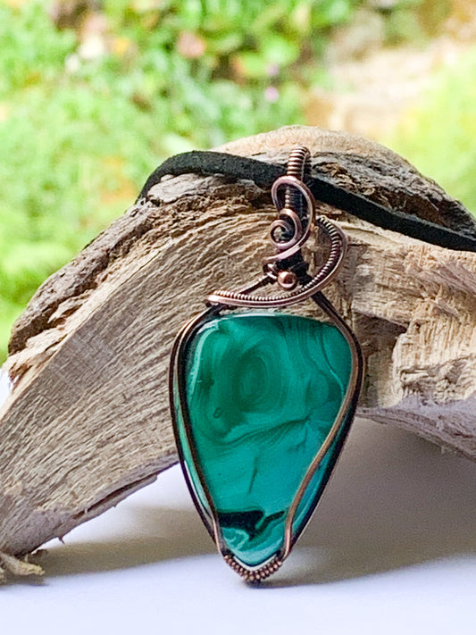 Malachite pendant