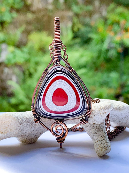 Fordite necklace