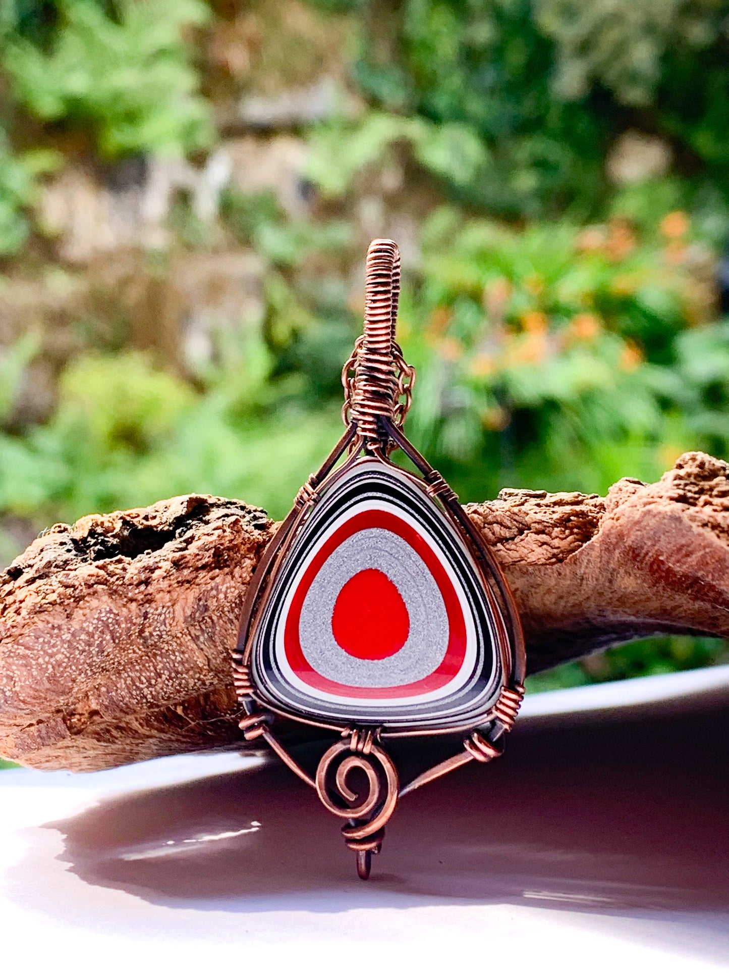 Fordite necklace