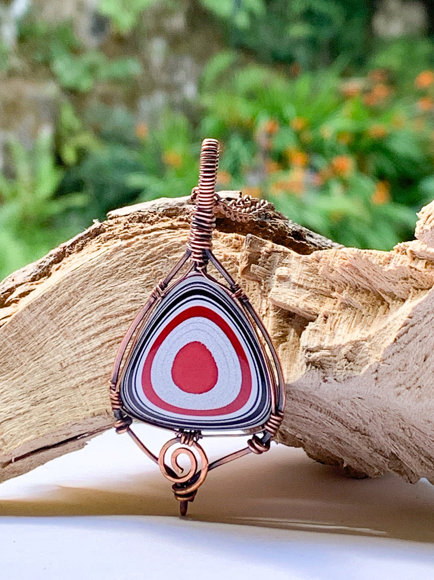 Fordite necklace