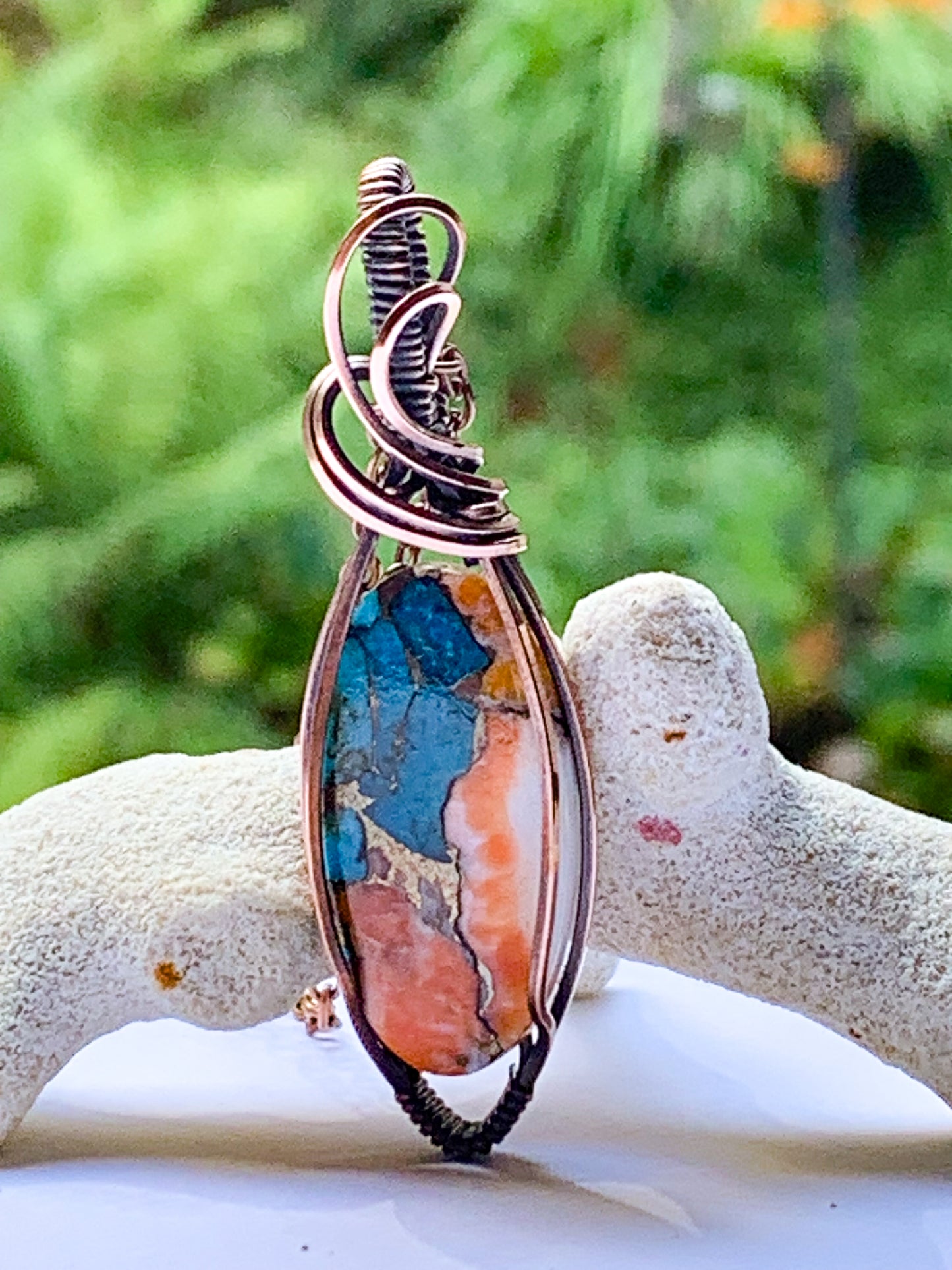 Turquoise Spiny Oyster necklace