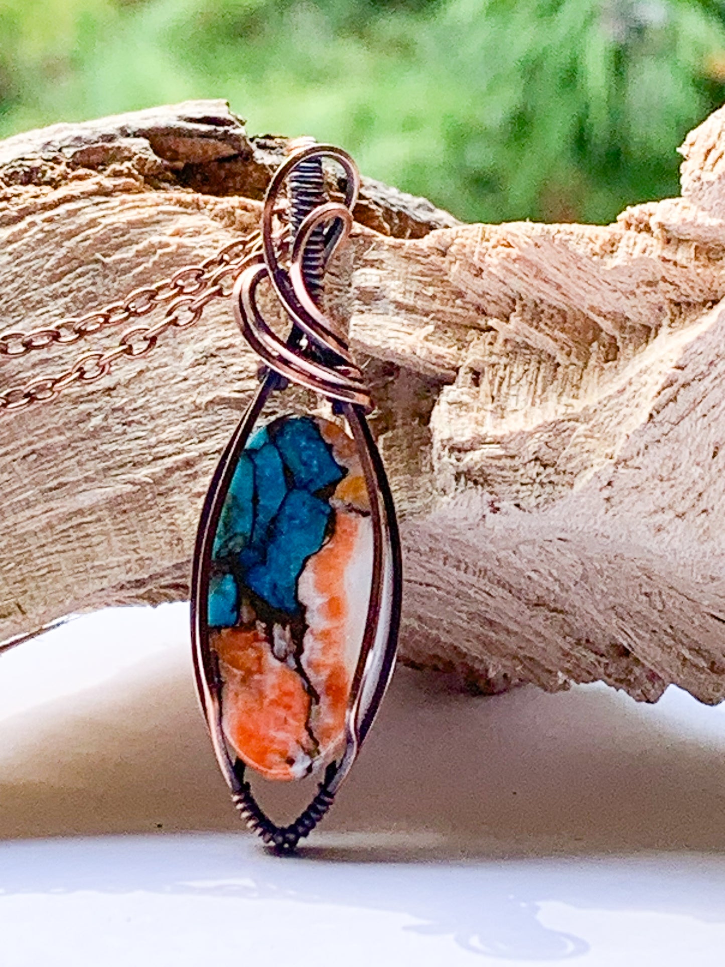 Turquoise Spiny Oyster necklace