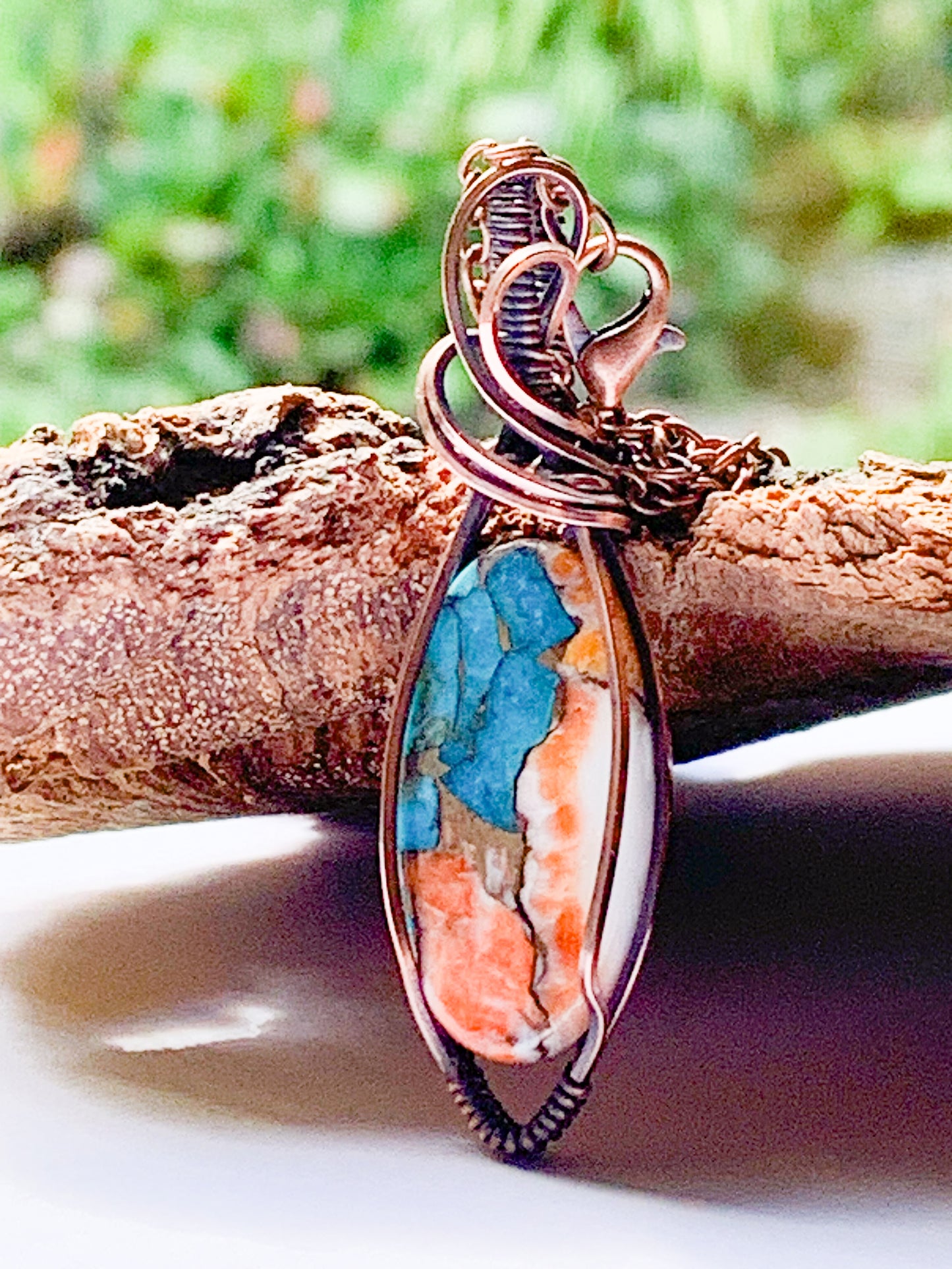 Turquoise Spiny Oyster necklace
