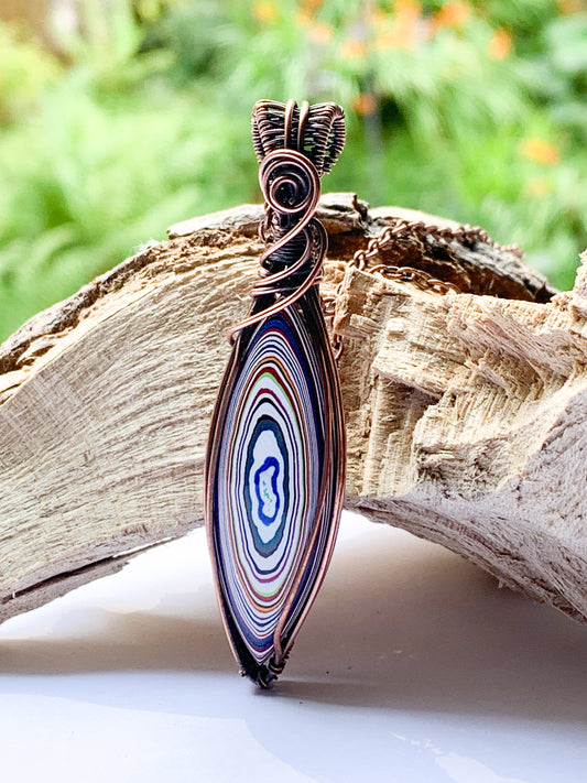 Fordite necklace
