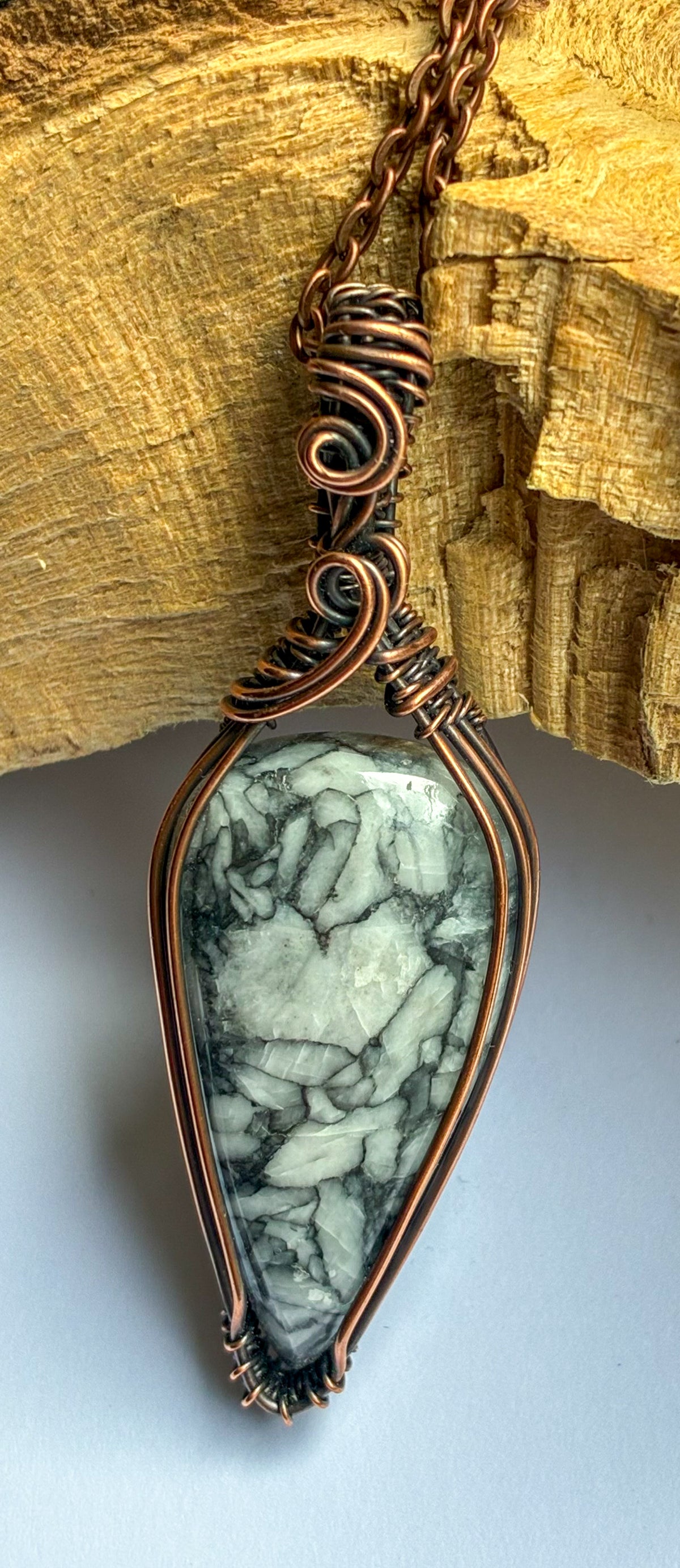 Pinolith Jasper necklace