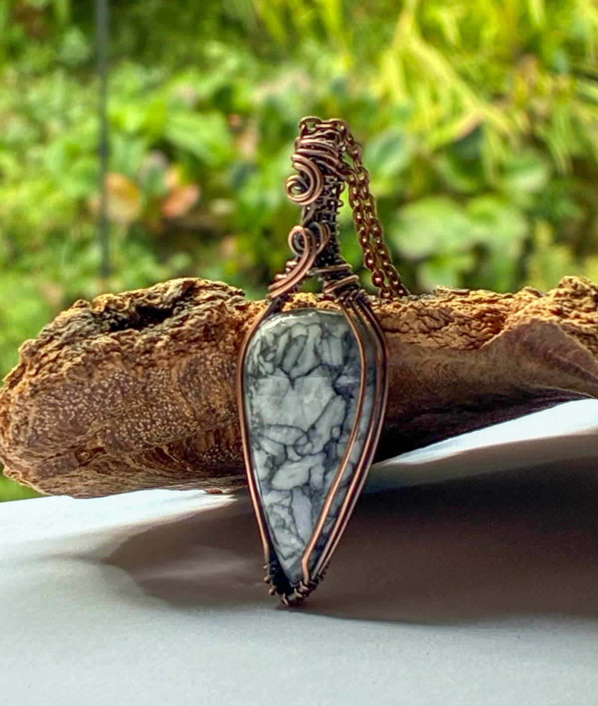 Pinolith Jasper necklace