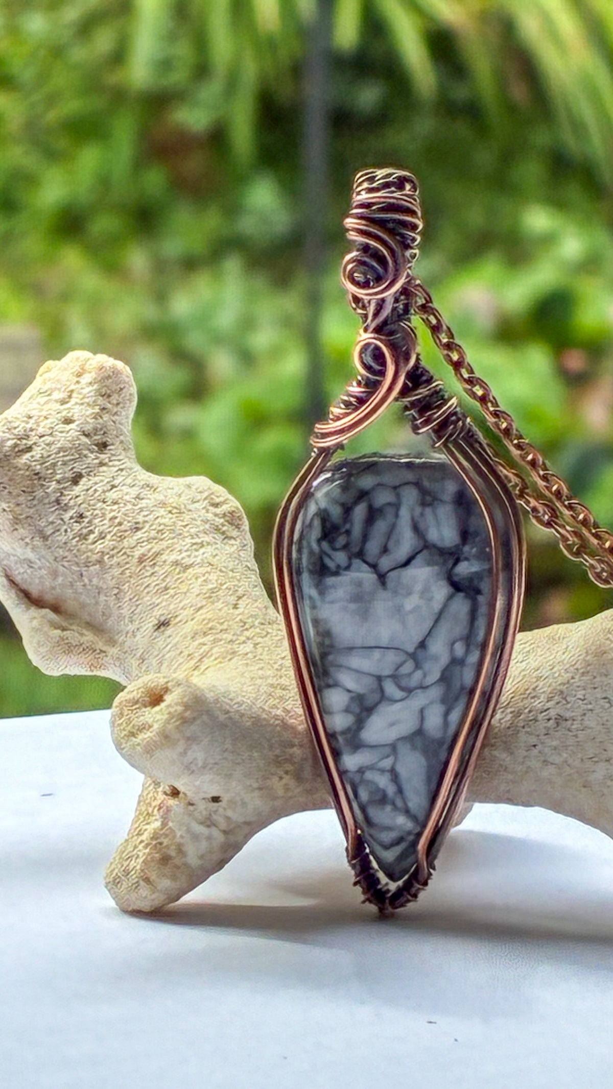 Pinolith Jasper necklace