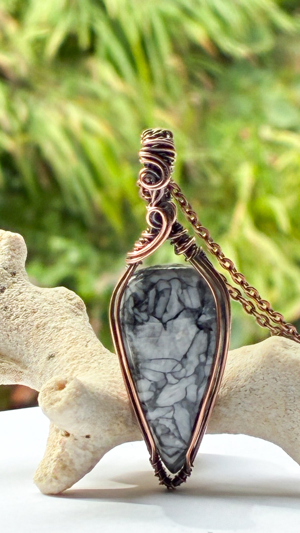 Pinolith Jasper necklace