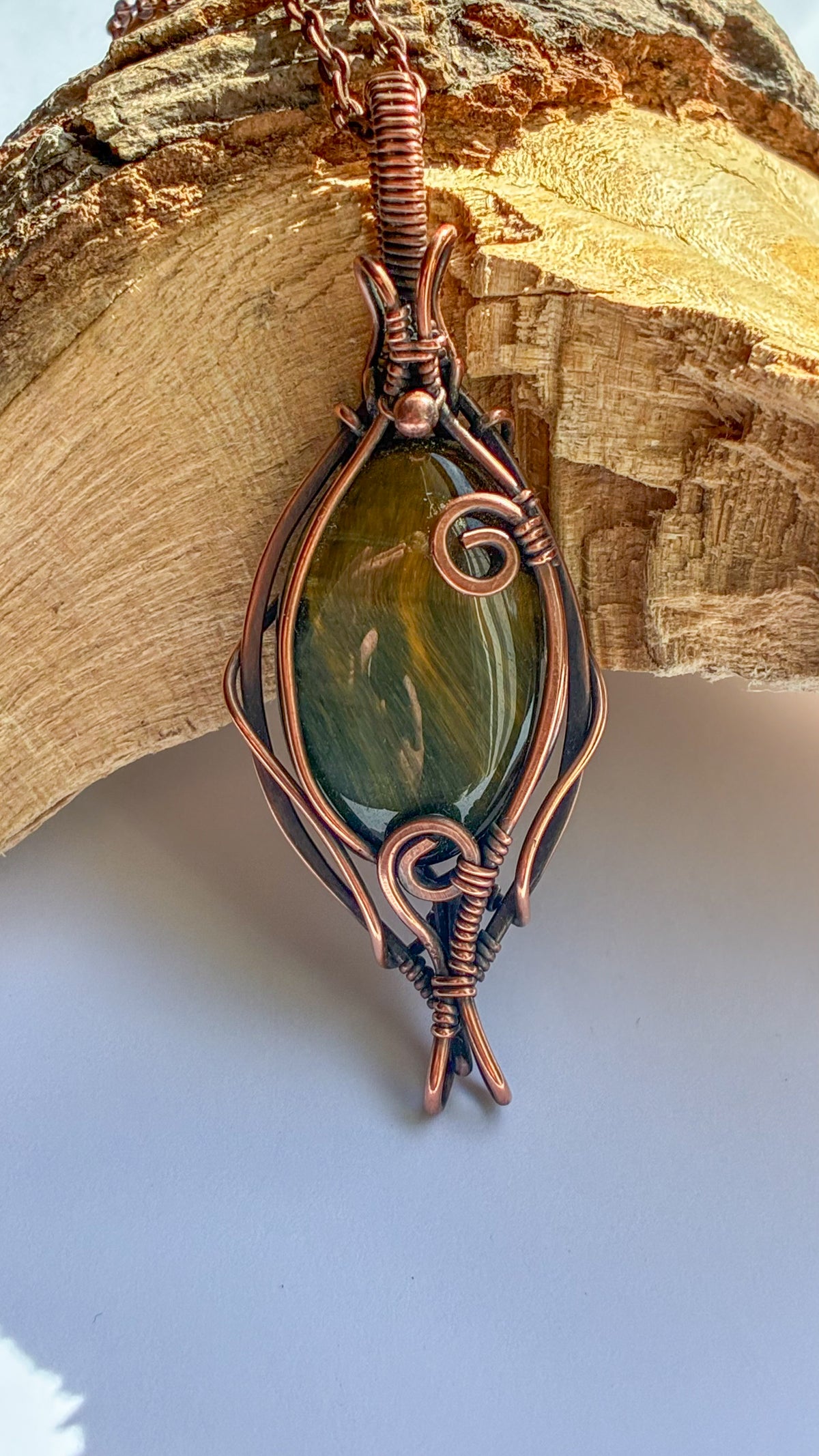 Multi Flash Tigers Eye necklace