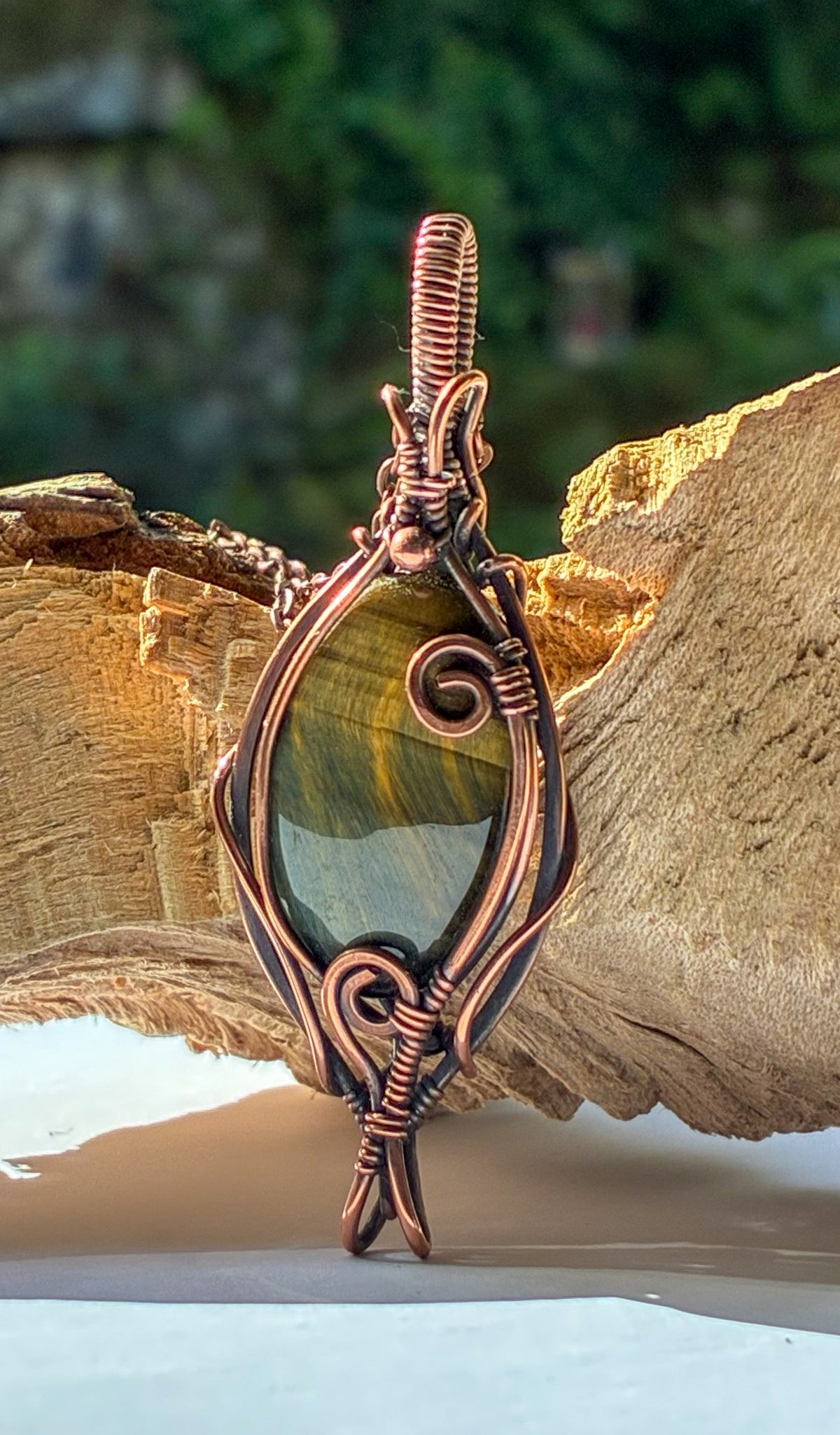 Multi Flash Tigers Eye necklace
