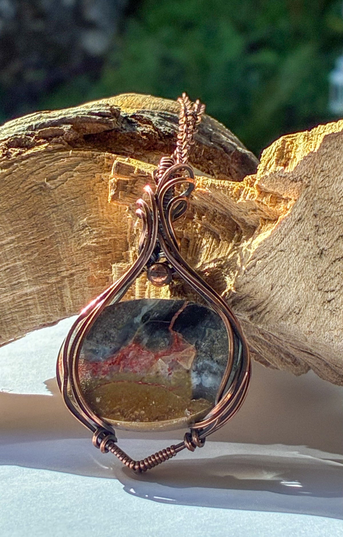 Seam Agate necklace
