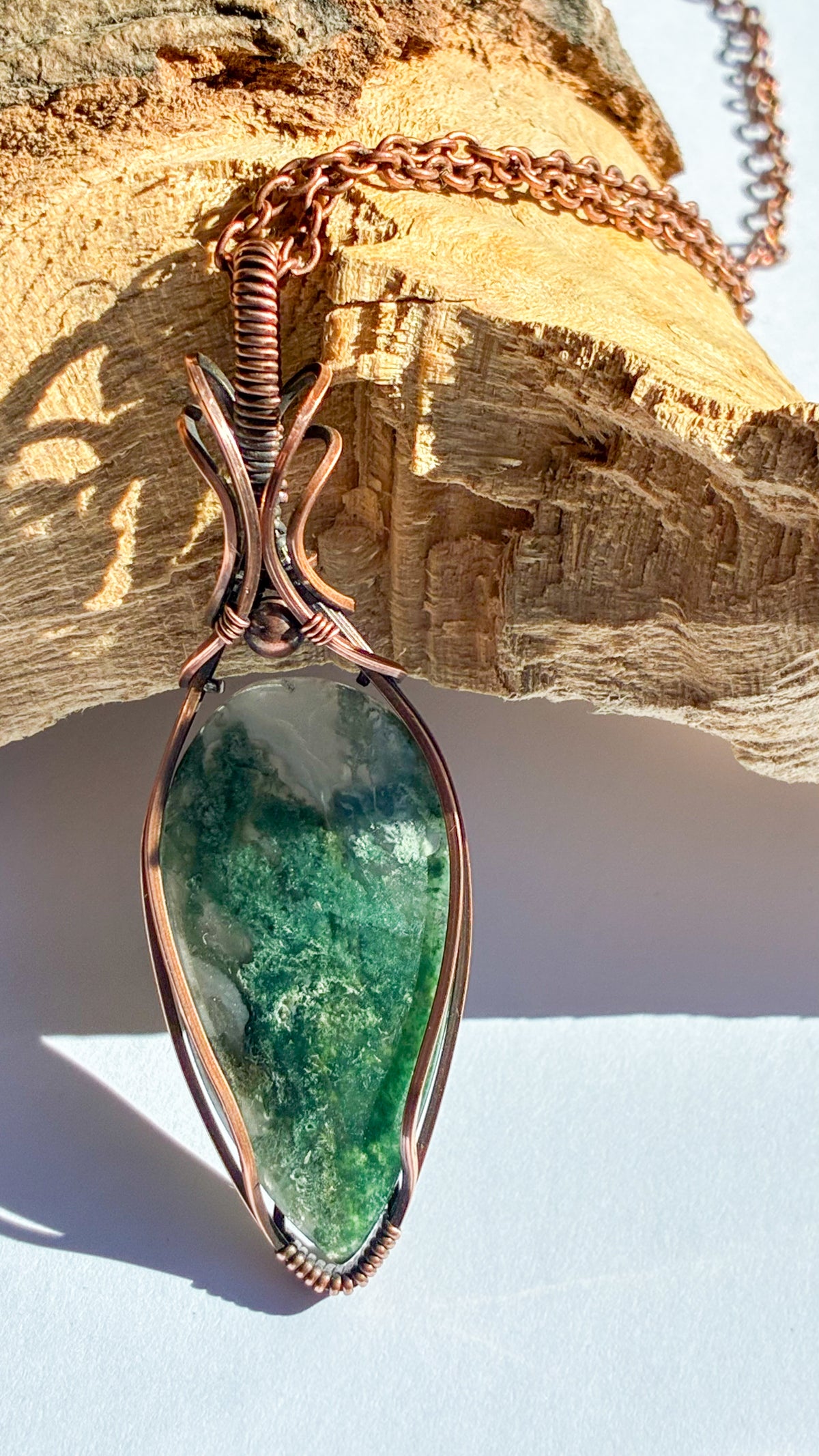Moss Agate necklace