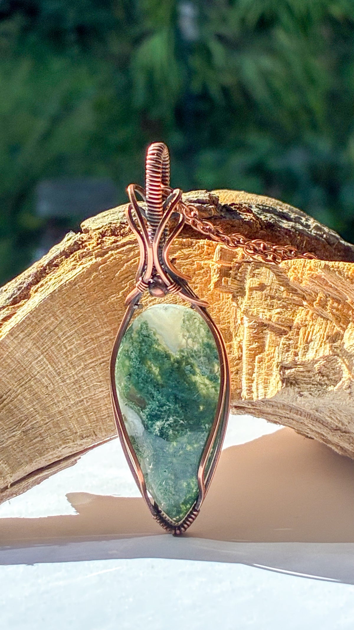 Moss Agate necklace