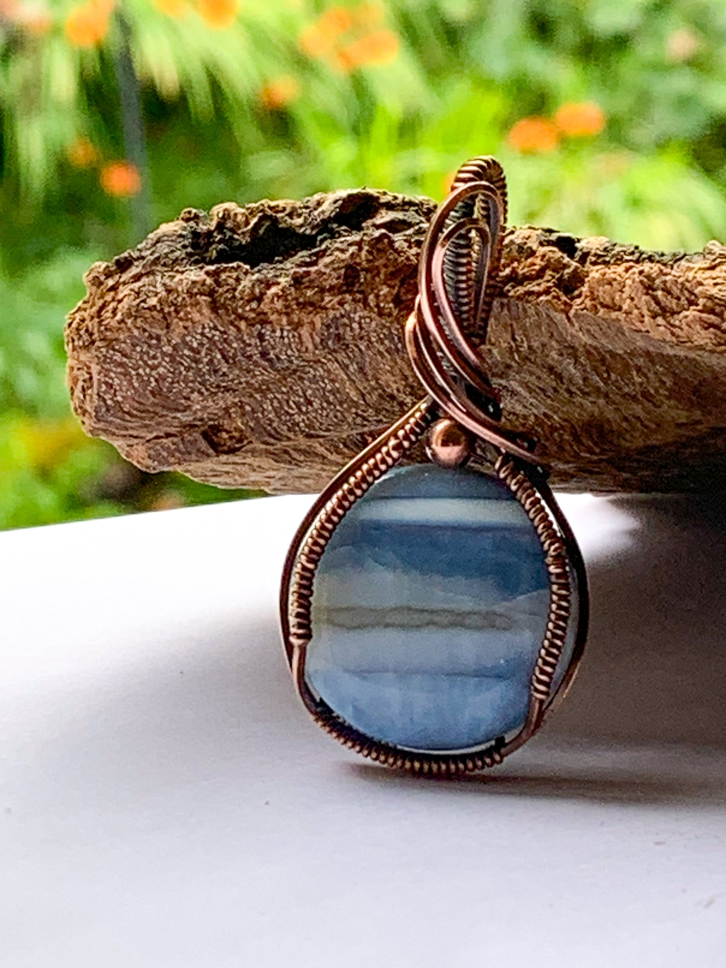 Owyhee Blue Opal necklace