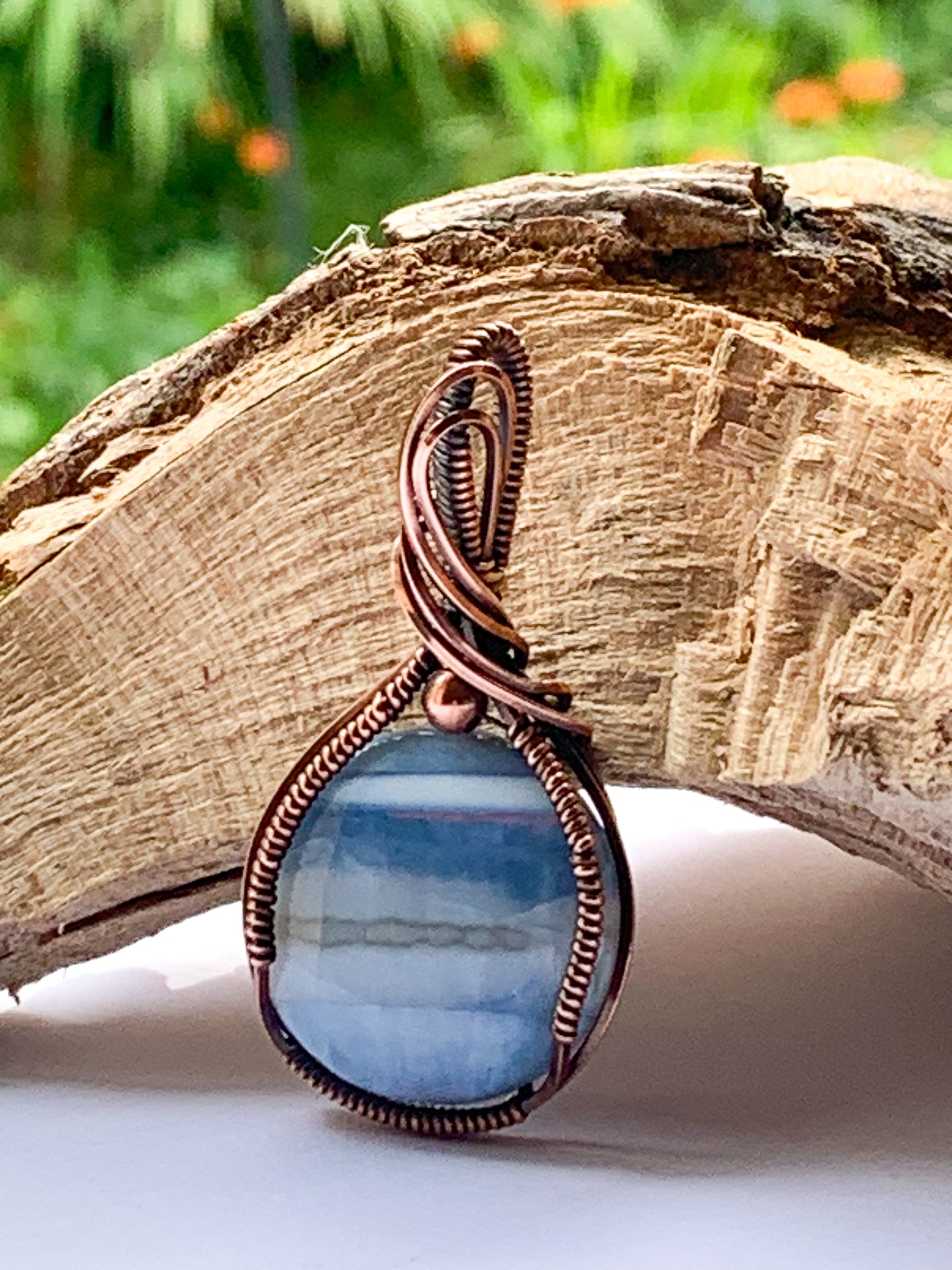 Owyhee Blue Opal necklace