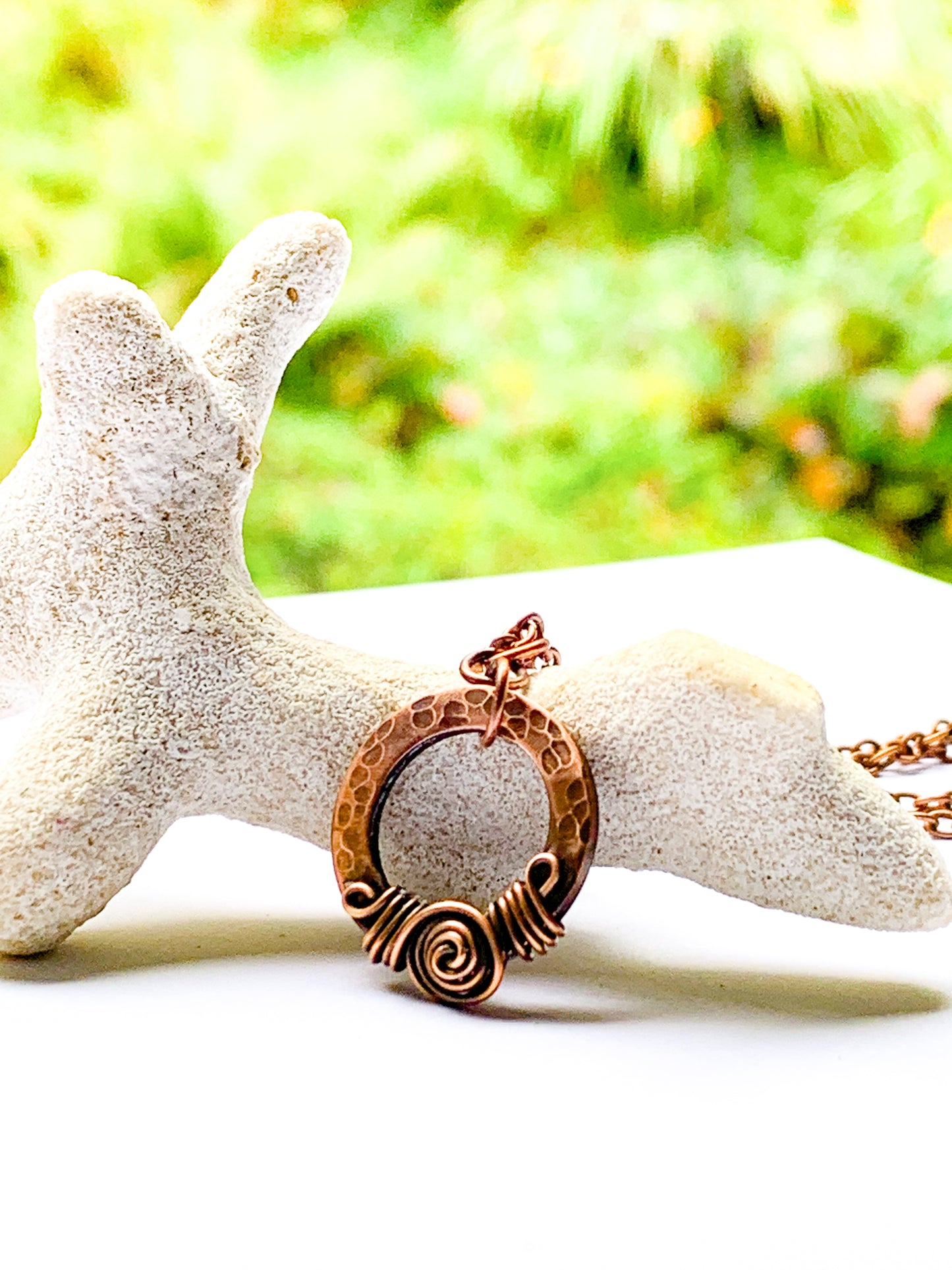 Hammered Copper necklace