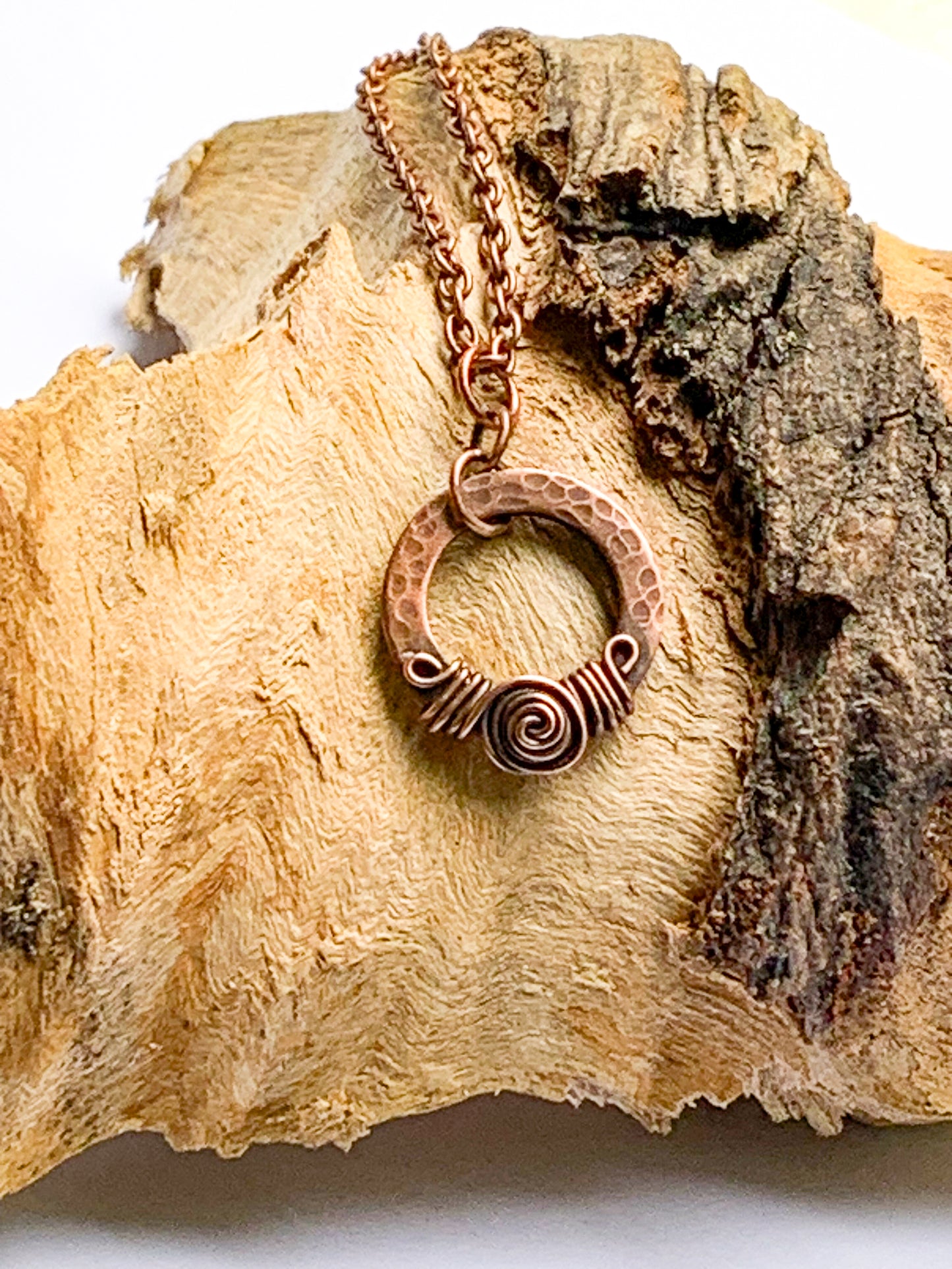 Hammered Copper necklace