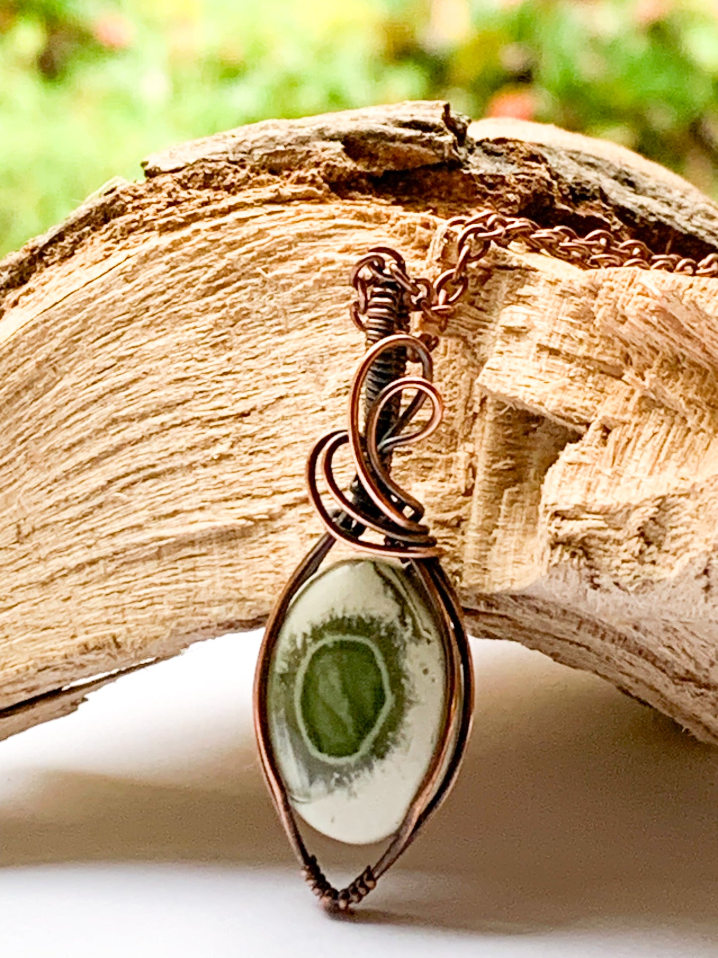 Imperial Jasper oval necklace
