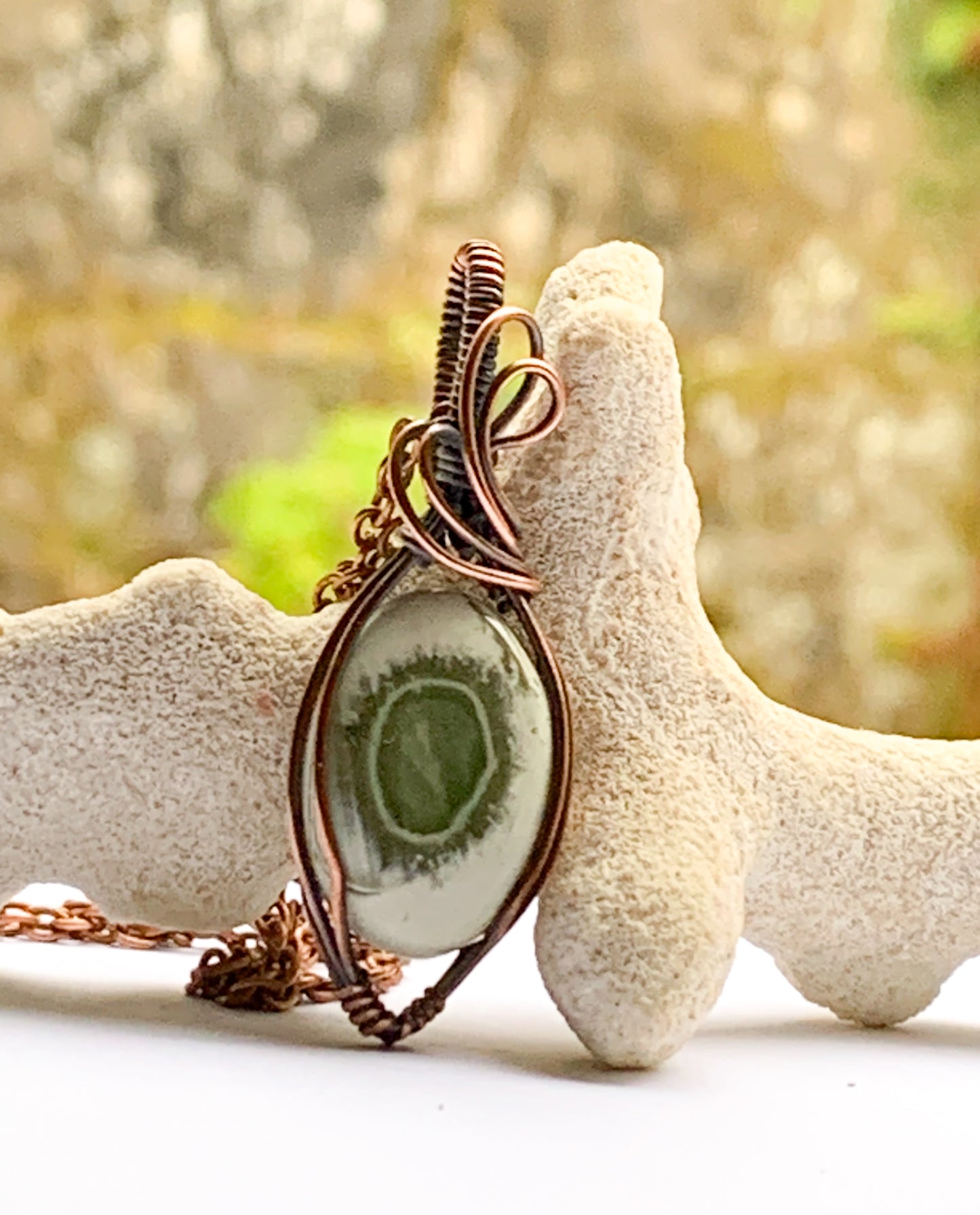 Imperial Jasper oval necklace